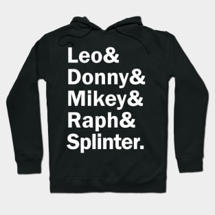 Funny Names x Teenage Mutant Ninja Turtles TMNT (Leo, Donny, Mikey, raph, Splinter) Hoodie